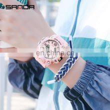 SANDA 942 Women Men Digital Watch Fashion Sports Waterproof Watch Analog Digital Watches Men Wrist Shock thumbnail-5