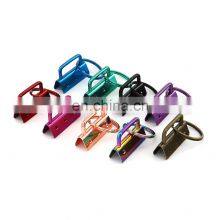 Different Colors Matt Rainbow 1 Inch Nickel Free Key Chain Wristlet Hardware Fob Hardware With Key Ring thumbnail-4