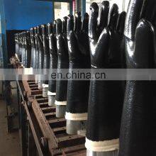 Long Cuff 500 Degree Black Cotton Lined Neoprene Industrial Kitchen Oven Frying Heat Resistant Gloves thumbnail-5