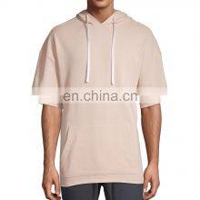 Best Selling Men Comfortable Half Sleeves Hoodies Collection Customized Design In Different Colors Available In Cheap Prices thumbnail-3