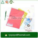 a4 Size Custom Printed pp Plastic L Shape Document Clear File Folder With Inserts Supplier's Choice