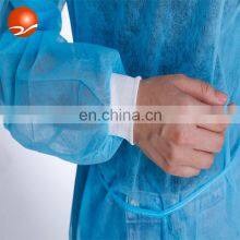 Xiantao Manufacturer Nonwoven Personal Protective Disposable Isolation Gown PP PE SMS Level 1234 With Rib Cuff thumbnail-5