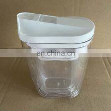 5 Pack Plastic Cereal Containers Storage Set With Easy Pour Lid thumbnail-2