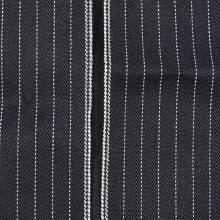 13oz Blue and White Striped Black Weft Right Twill Best Raw Denim Fabric 32/33 
