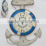 Decorative Metal Wall Clock in Anchor Design, Anchor Design Metal Wall Clock for Home Decors, Wall Decors Anchor Design Clock thumbnail-1