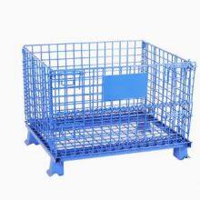 Zinc Plated Folding Metal Warehouse Wire Mesh Storage Container