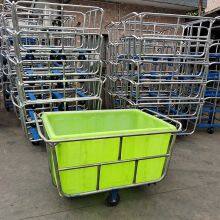 Industrial Steel Mesh Trolley With Reinforced Frame for Laundry and Garment Factories thumbnail-2