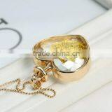 DIY Crystal Glass Heart Locket Necklace With Chrysanthemum thumbnail-3