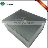 Luxury Black Matte Cardboard Folding Box With Velvet Bag