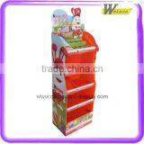 Food Shop Hot Sale 5 Layer Cardboard Display Shelf for Candy