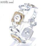 18mm Ginger Snap Button Jewelry Metal Chain Bracelet Fits 18mm Snap Button For Women & Men SZ0114 Fashion 2016