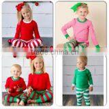 Wholesale baby winter clothes christmas pajama sets family children boutique set