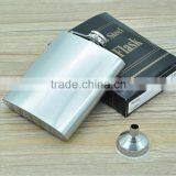 7oz Stainless Steel Liquor wine Flask with Hinged Screw-On Cap