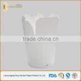 PLA Lining Disposable White Round Noodle Boxes