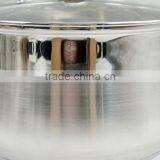 Belly Shape Satin Polished Stainless Steel Sauce Pan With Tube Handles and Induction Bottom thumbnail-2