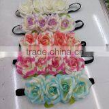 HL013 Fashion Women Tiara Flower Garland Crown Headband Wedding Garland Crown Hairband Beach thumbnail-1