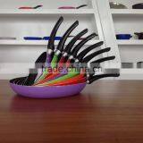 High Quality Colorful Aluminum Nonstick Cooking Pan Frying Pan Set Skillet Pizza Pan Egg Pan thumbnail-4