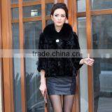 Newest Short Mink Fur Coats With Fox Collar Women Fashion Coats 2013 2014 "11"