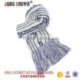 Fashion Jacquard Custom Knitted Winter Acrylic Scarf