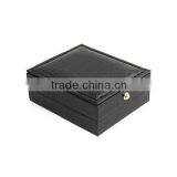Wholesale Mens Black Leather Jewelry Box thumbnail-3