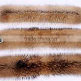 2016 hot sale big real raccoon fur collar for garment