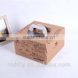 High Quality Food Window Paper Package Box Corrugated Cardboard Brown Kraft Box thumbnail-2