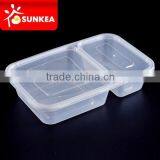 Wholesale disposable plastic container bento box with lid