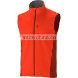 Polyester sport design softshell vest waistcoat for men