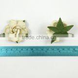 Pale Yellow Cream, Large Handmade Mulberry Paper Flower, Wedding Party, Scrap-booking Crafts thumbnail-2