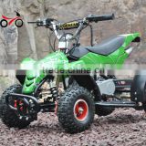 QWMOTO CE2015 cheap sale Green Spider Plastic Body 49cc mini gas ATV Bike with Easy Pull Starter49cc pocket quad