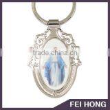 Hot Sale Customized Virgin Mary Zinc Alloy Material Digital Printed Keychains