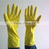 11mil Yellow Flocklined Household Latex Gloves thumbnail-1