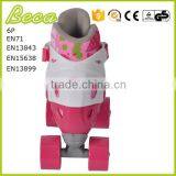 Wholesale Mix Color Adjustable Pink Roller Quad Skate thumbnail-3