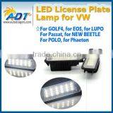 Canbus Super White License Plate Lamp for Golf for Passat With Emark