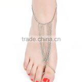 Factory Direct New Design Multi-colored Crystal Evil Eye Barefoot Sandal Anklet thumbnail-4