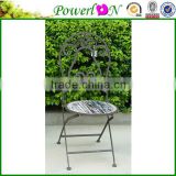 Discounted Antique Round Vintage Classical Folding Design Chair Garden Furniture For Patio Backyard J13M TS05 X00 PL08-5856