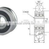 U groove ball bearing LFR5206-20KDD LFR5206-20KDD guide rail/track roller bearing