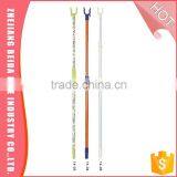 Colorful PVC Cover Telescopic Metal Handle Clothes Hanger Fork thumbnail-1