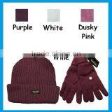 Wholesale Mens Burgandy Knitted Thermal Hat