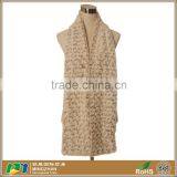 Winter White Long Warm Super Soft Animal Fur Scarf For Women