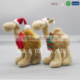 New Design Christmas Gift Camel Plush Animals with Hat