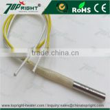 industrial stainless steel 4mm cartridge with Jtype temperature sensor for heating platens
