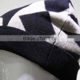 100% Wool Jacquard Knitted Hat(knitted Beanie And Print Beanie Hat) thumbnail-3