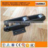 Wearable Steel Chains for Volvo Amphibious Excavator , 40Cr Steel Material, MAXWAY Machine Company thumbnail-2