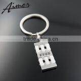 Good Price Stainless Steel Key Chain With Ceramic/Zircons thumbnail-4
