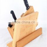 Unique design bamboo knife holder for kitchen