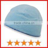 Blue Polar Fleece Beanie Hats for Kids (SU-KH33009)