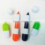 Pill Shape Telescopic Mini Ball Pen for Promotion