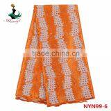 2016 Haniye African Tulle Lace Embroidery Sequins Textiles Tulle Net Pattern French Lace Fabric/NYN99