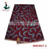 100% Cotton Wax Fabric Real Wax Print Fabric African Ankara Wax Printed SMCW18 thumbnail-5